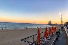 BARECELONETA BEACH, W HOTEL IN THE BACKGROUND