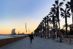 BEAUTIFUL SUNSET IN BARCELONA